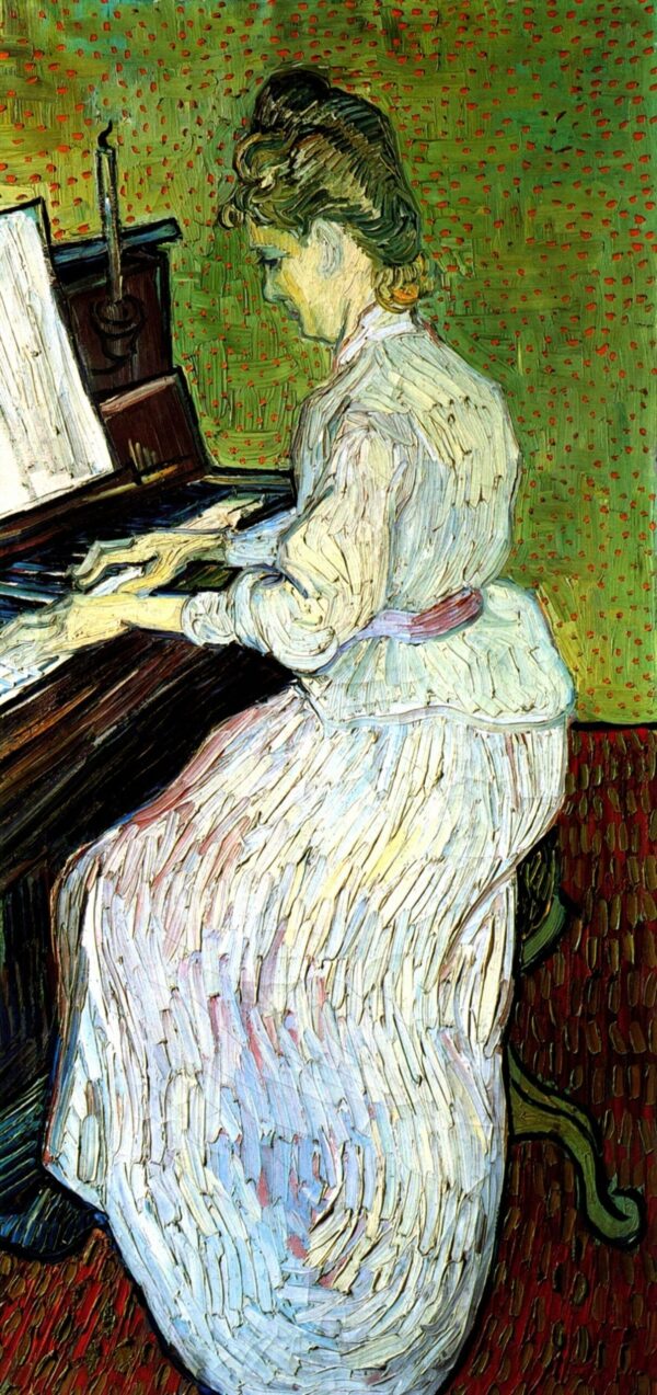 Mademoiselle Gachet ao piano – Van Gogh Vincent Van Gogh Artemis Reproduction