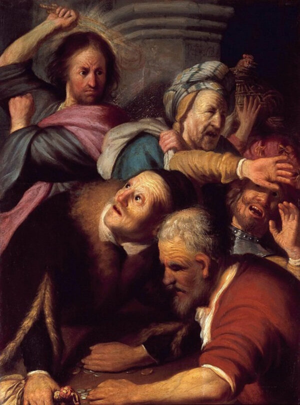 Jésus e os cambistas – Rembrandt van Rijn Rembrandt van Rijn Artemis Reproduction