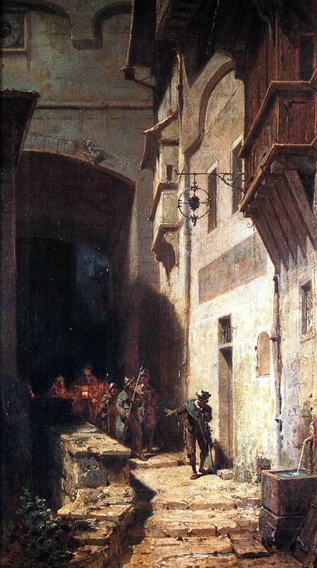 A guarda da multidão – Carl Spitzweg Carl Spitzweg Artemis Reproduction