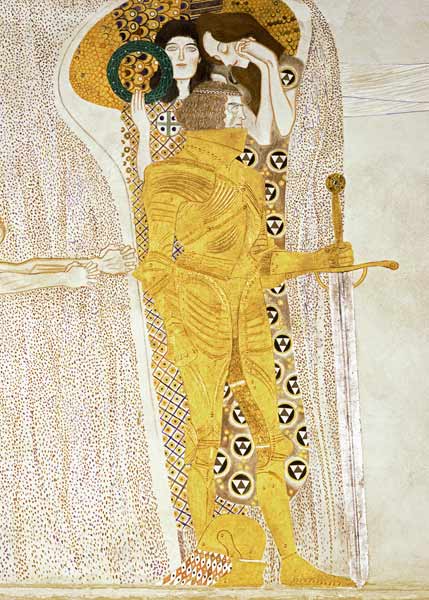 Detalhe do Cavaleiro da Frisa Beethoven – Gustav Klimt Gustav Klimt Artemis Reproduction