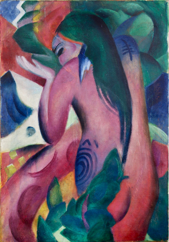 Mulher Vermelha – Franz Marc Franz Marc Artemis Reproduction