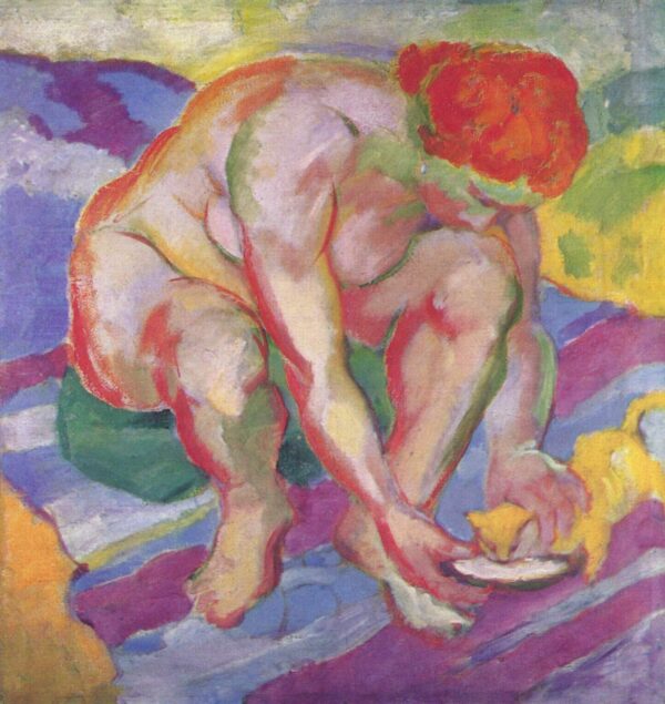 Nu ao gato – Franz Marc Franz Marc Artemis Reproduction