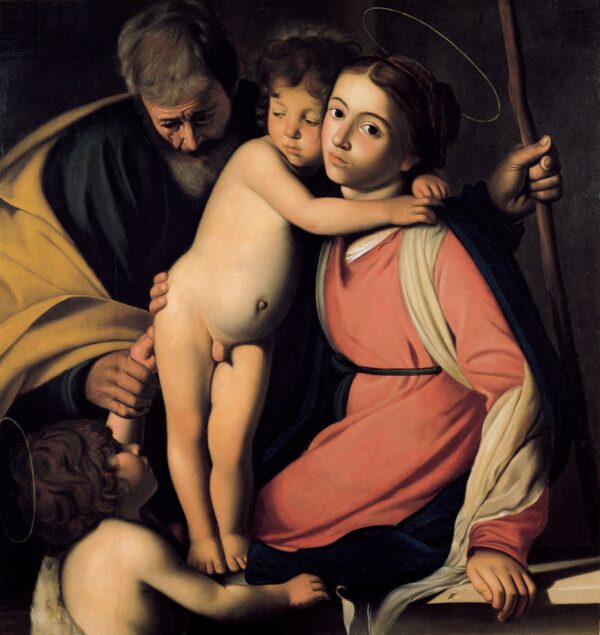 A Sagrada Família com São João Batista como menino – Caravaggio Caravaggio Artemis Reproduction