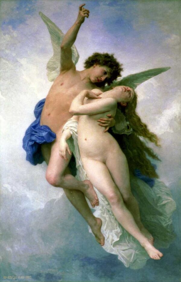 Psique e o Amor – William Bouguereau William Bouguereau Artemis Reproduction