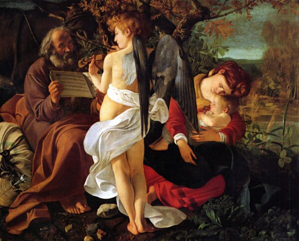 O descanso durante o êxodo do Egito – Caravaggio Caravaggio Artemis Reproduction