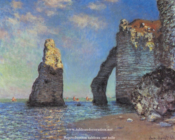 As Falésias de Étretat – Pintura de Monet Claude Monet Artemis Reproduction