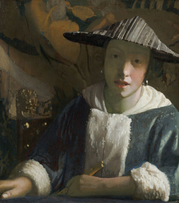 A Menina com a Flauta – Johannes Vermeer Johannes Vermeer Artemis Reproduction