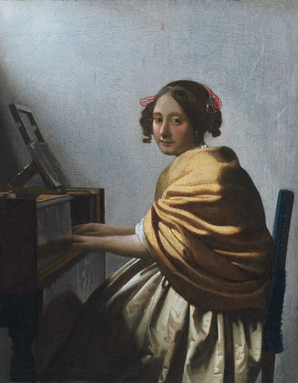 Dama tocando virginal – Johannes Vermeer Johannes Vermeer Artemis Reproduction