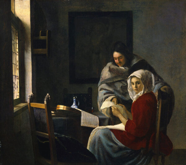 A Lição de Música Interrompida – Johannes Vermeer Johannes Vermeer Artemis Reproduction