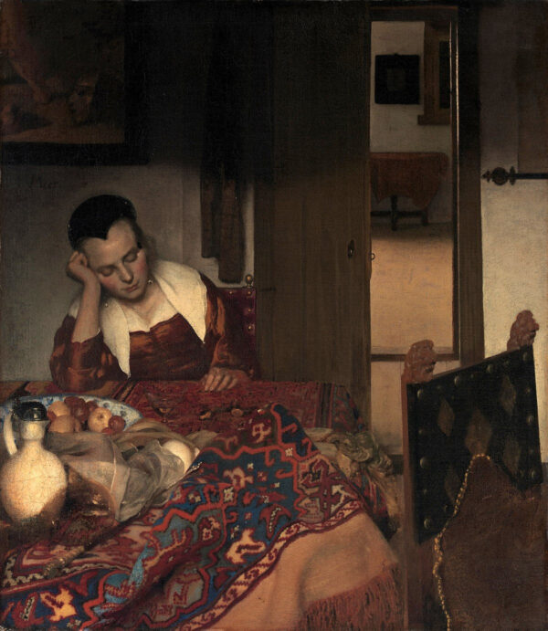 Uma jovem garota adormecida – Johannes Vermeer Johannes Vermeer Artemis Reproduction