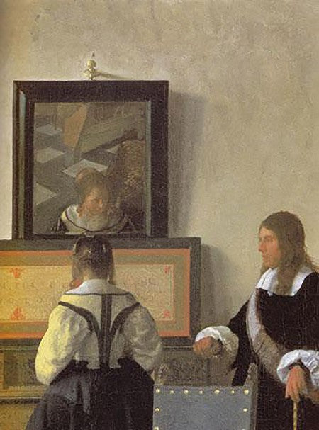 O detalhe da lição de música – Johannes Vermeer Johannes Vermeer Artemis Reproduction