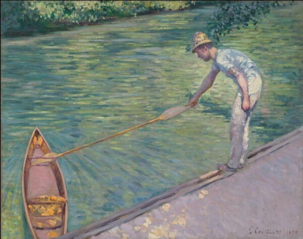 Canotier trazendo sua périssoire – Caillebotte Gustave Caillebotte Artemis Reproduction