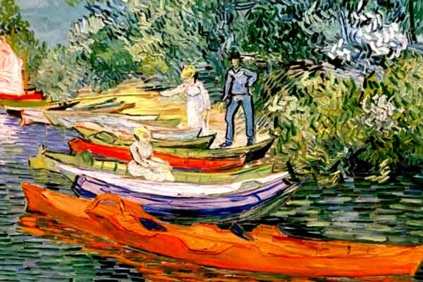 À margem do Oise em Auvers – Van Gogh Vincent Van Gogh Artemis Reproduction