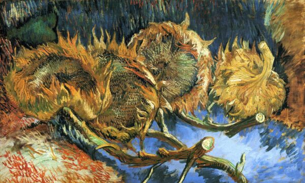 Quatro girassóis murchos – Van Gogh Série Girassóis de Vincent van Gogh Artemis Reproduction