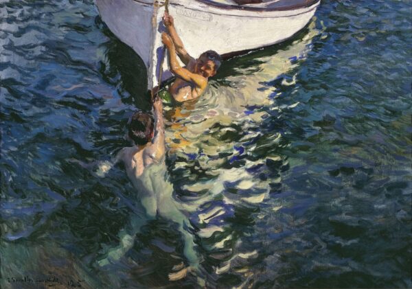 O barco branco de Javea – Sorolla Joaquín Sorolla Artemis Reproduction