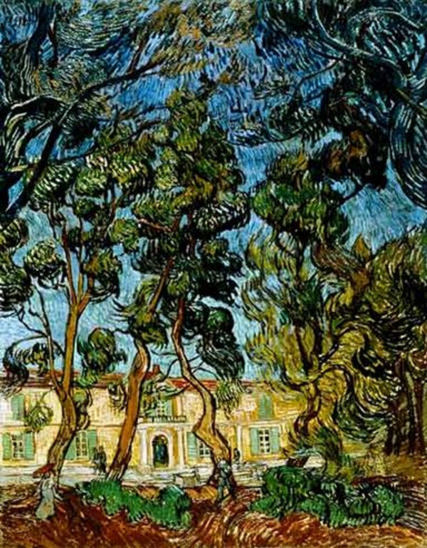 Árvores no jardim do hospital Saint-Paul – Van Gogh Vincent Van Gogh Artemis Reproduction