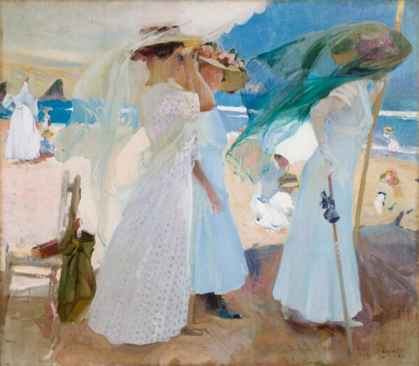 Sob o toldo, Zarauz – Sorolla Joaquín Sorolla Artemis Reproduction