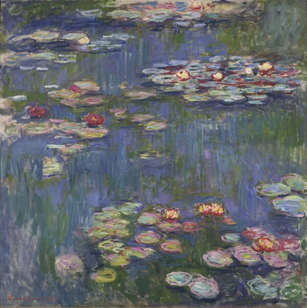 Ninféias, 1916 – Claude Monet “Os Nenúfares” de Claude Monet Artemis Reproduction