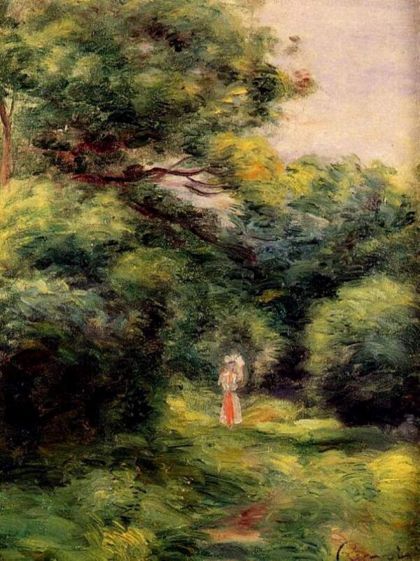 Caminho na Floresta, Mulher com uma Criança nos Braços – Pierre-Auguste Renoir Pierre-Auguste Renoir Artemis Reproduction