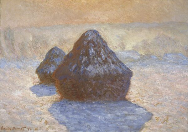 As fardos de feno: Efeito de neve – Claude Monet Claude Monet Artemis Reproduction