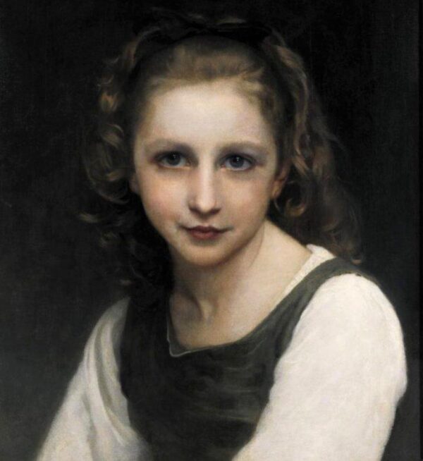 Retrato de uma Jovem Menina de William Bouguereau William Bouguereau Artemis Reproduction