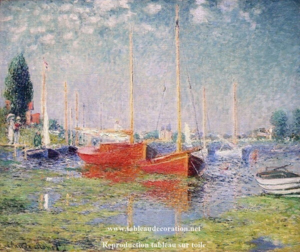 Os barcos vermelhos, Argenteuil – Claude Monet Claude Monet Artemis Reproduction