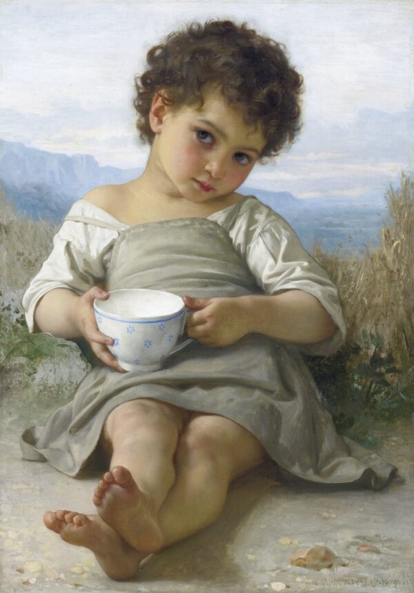 A xícara de leite – William Bouguereau William Bouguereau Artemis Reproduction