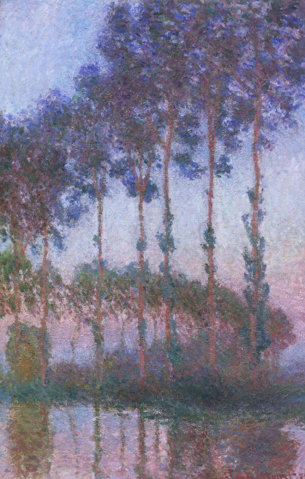 Álamos à Beira do Epte, Crepúsculo – Claude Monet Claude Monet Artemis Reproduction