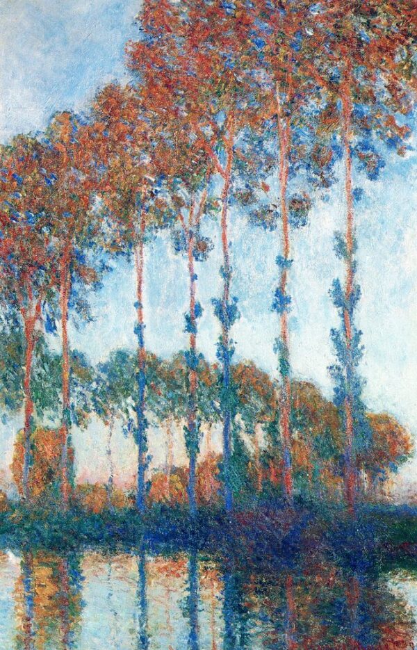 Álamos à Beira do Epte, Efeito de Pôr do Sol – Claude Monet Claude Monet Artemis Reproduction