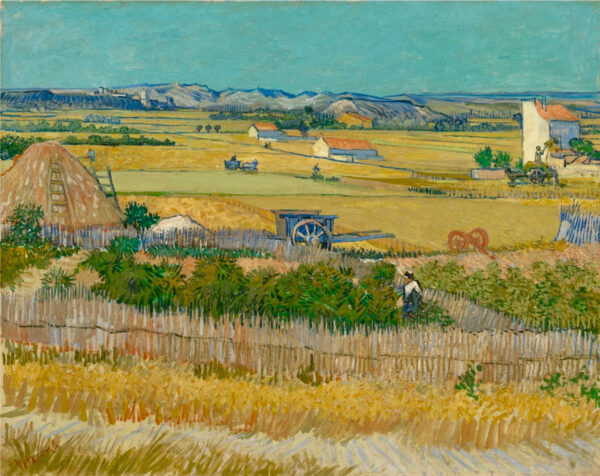 A Colheita – A Planície de Crau – Van Gogh Quadros Populares Artemis Reproduction