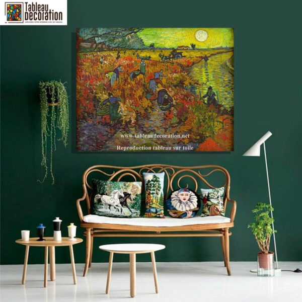 A Videira Vermelha de Arles – Van Gogh Quadros Populares Artemis Reproduction 2