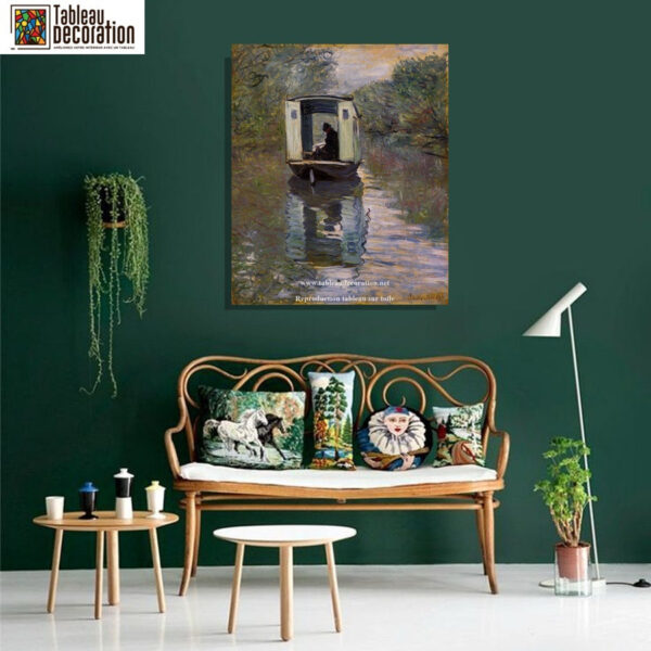 O Barco-Oficina – Quadro de Monet Claude Monet Artemis Reproduction 5