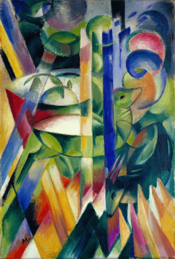 As pequenas cabras da montanha – Franz Marc Franz Marc Artemis Reproduction