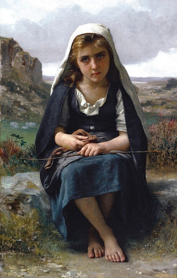 A pastora, 1881 – William Bouguereau William Bouguereau Artemis Reproduction