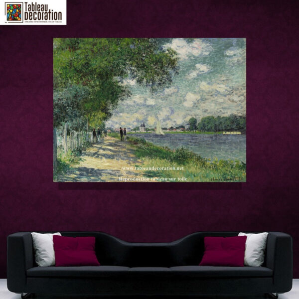 A Sena em Argenteuil – Pintura de Monet Claude Monet Artemis Reproduction 5