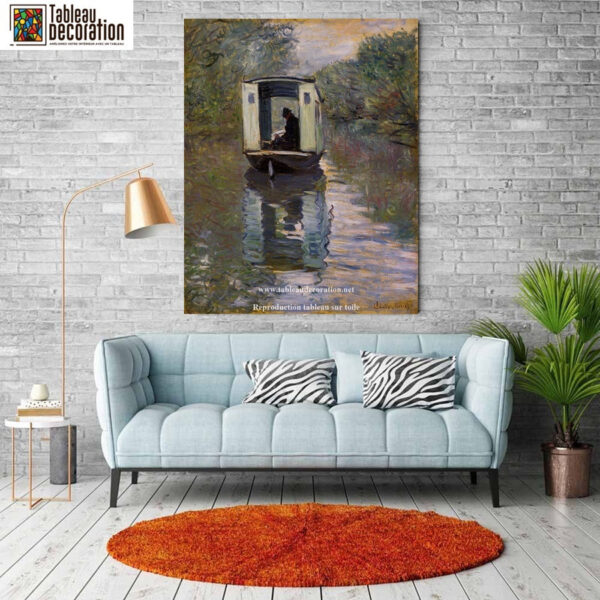 O Barco-Oficina – Quadro de Monet Claude Monet Artemis Reproduction 4