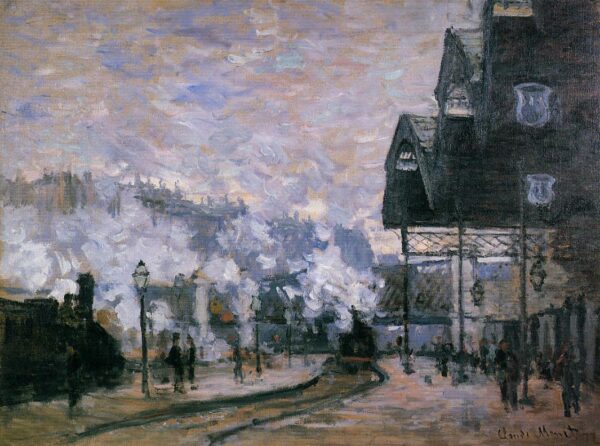 A Estação Saint-Lazare, vista exterior – Claude Monet Claude Monet Artemis Reproduction