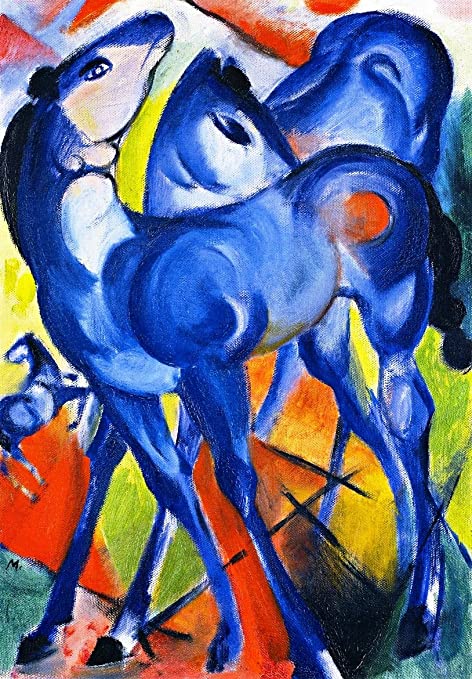 Os potros azuis – Franz Marc Franz Marc Artemis Reproduction