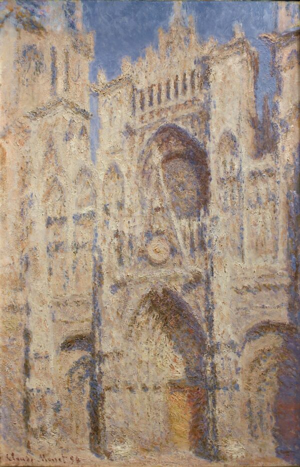 O Portal da catedral de Rouen ao sol (W1325) – Claude Monet Claude Monet Artemis Reproduction