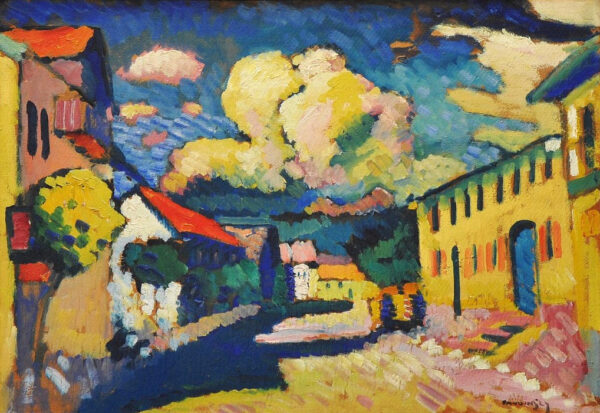 Rua em Murnau – Uma rua de vila – Vassily Kandinsky Wassily Kandinsky Artemis Reproduction