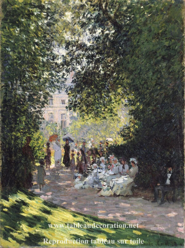 Le Parc Monceau – Pintura de Monet Claude Monet Artemis Reproduction