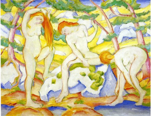 As banhistas – Franz Marc Franz Marc Artemis Reproduction