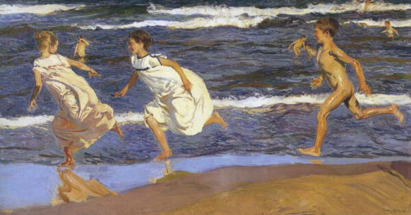 Correr ao longo da praia – Sorolla Joaquín Sorolla Artemis Reproduction