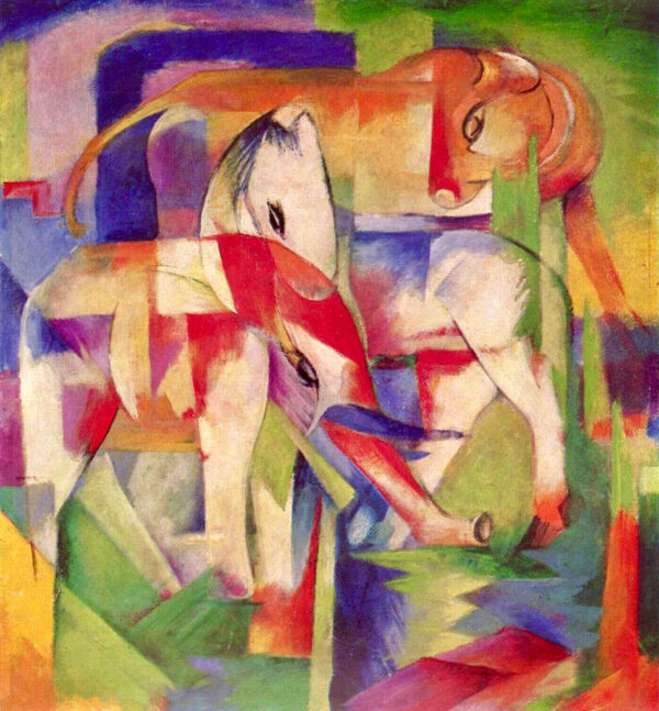 Elefante, cavalo, vaca – Franz Marc Franz Marc Artemis Reproduction