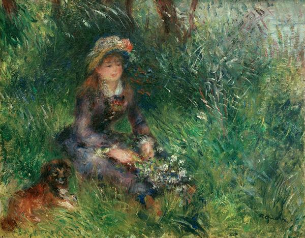 Aline Charigot com um cachorro – Pierre-Auguste Renoir Pierre-Auguste Renoir Artemis Reproduction