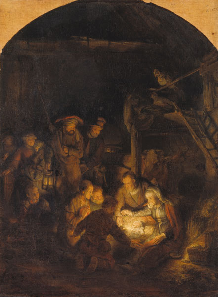 Adoração dos Pastores – Rembrandt van Rijn Rembrandt van Rijn Artemis Reproduction