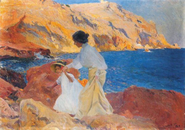 Clotilde e Elena nas rochas, Javea – Sorolla Joaquín Sorolla Artemis Reproduction