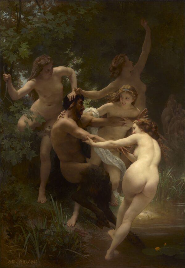 Ninfas e Sátira – William Bouguereau William Bouguereau Artemis Reproduction