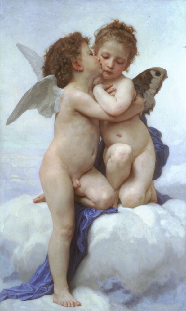 O Amor e Psique, crianças – William Bouguereau William Bouguereau Artemis Reproduction