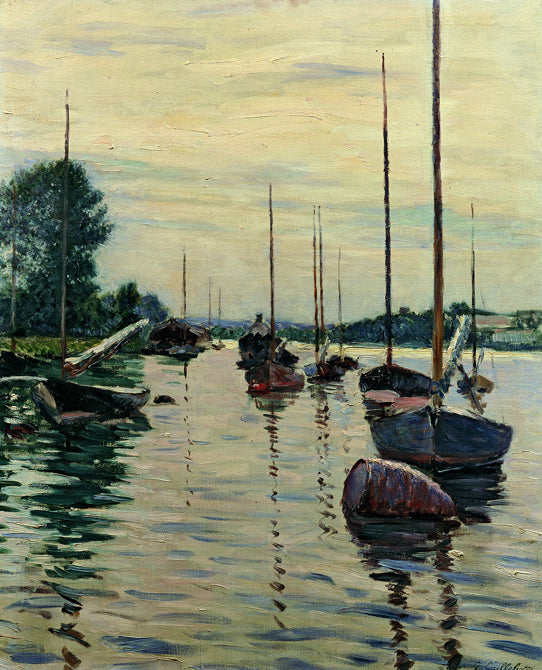 Barcos amarrados no Sena – Caillebotte Gustave Caillebotte Artemis Reproduction